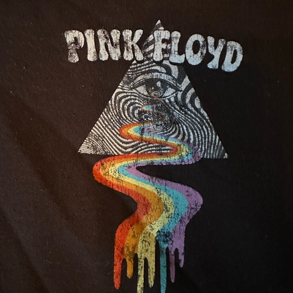 Pink Floyd Dripping Prism Black Graphic Hoodie - Picture 4 of 9